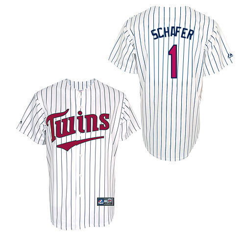 Jordan Schafer #1 MLB Jersey-Minnesota Twins Men's Authentic 2014 ALL Star Alternate 3 White Cool Base Baseball Jersey